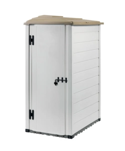 CASETTA DA GIARDINO IN PVC GAROFALO "TUSCANY EVO 100 REVERSO" L.139 X P.95 X H.201